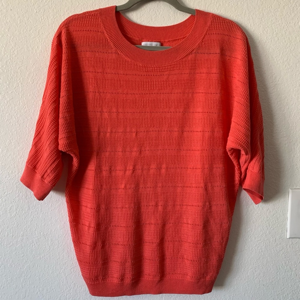 New York & Company Knitted Top Size Large
